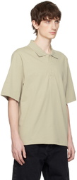 Filippa K Taupe Boxy Polo