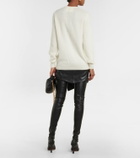 Costarellos Luna mohair-blend embellished sweater