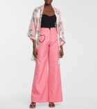 Rodarte - High-rise wide-leg twill pants