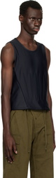Mugler Black Corseted Tank Top
