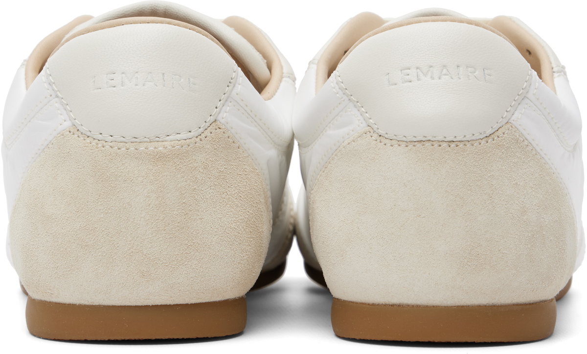 LEMAIRE White & Beige Soft Runner Sneakers