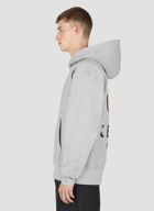 Logo Print Hooded Sweatshirt in Grey