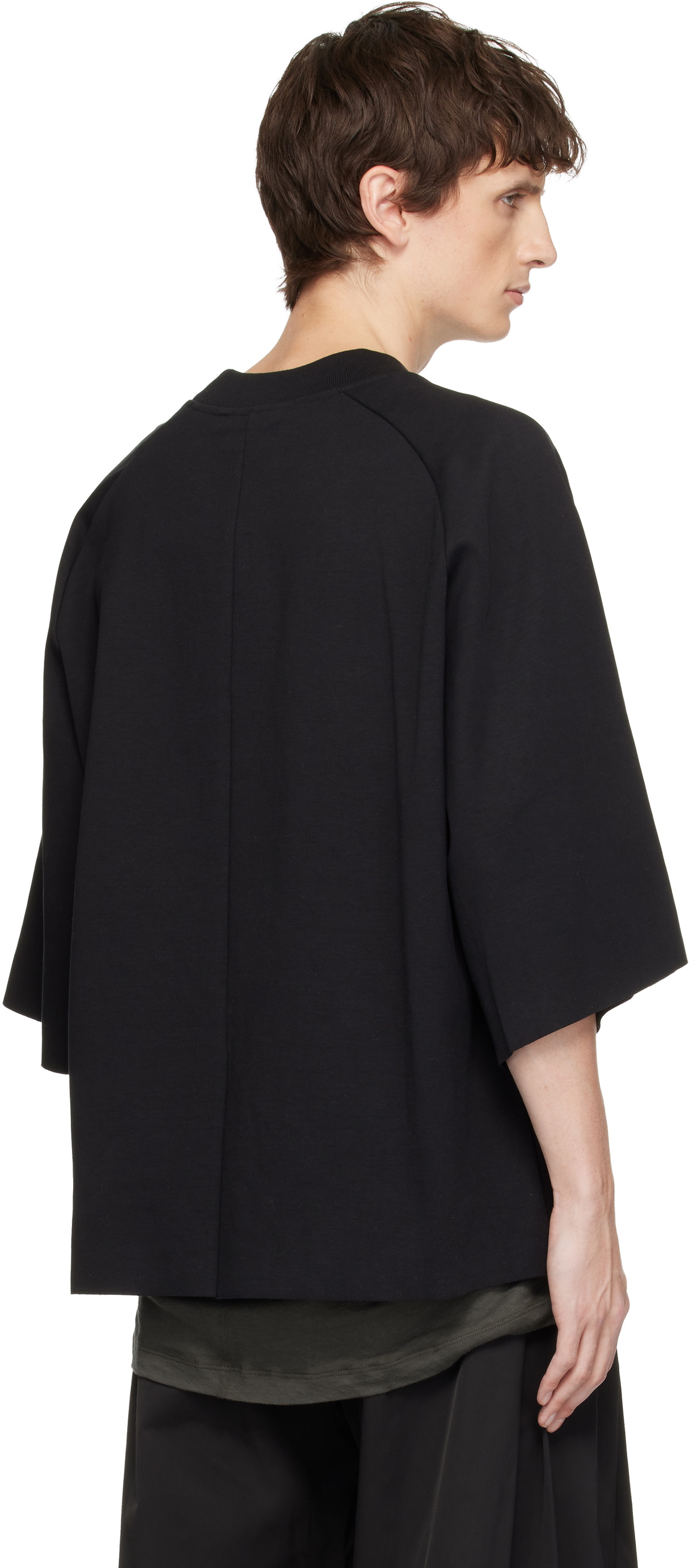 Seventh Black Raglan Box T-shirt
