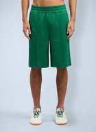 Palm Angels Back Curved Logo Track Shorts