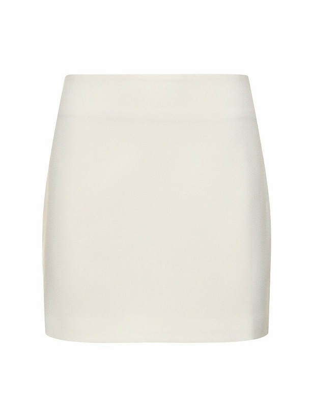 Photo: THE ANDAMANE Nerea Tech Crepe Satin Mini Skirt