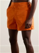 Zegna - Straight-Leg Mid-Length Swim Shorts - Orange