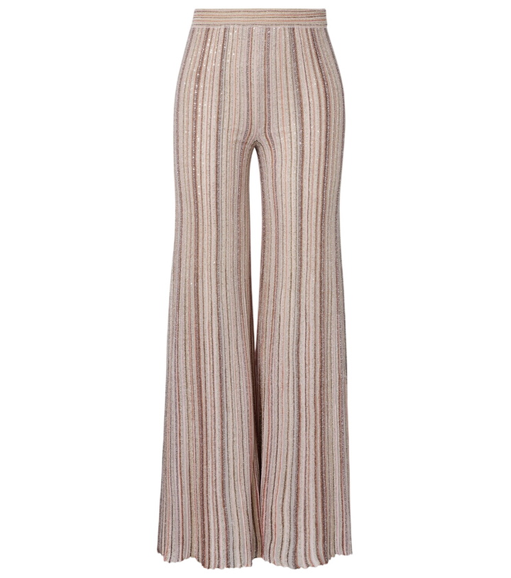 Photo: Missoni Striped lamé wide-leg pants