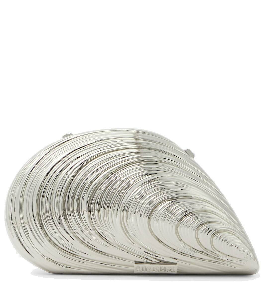 Silver Shell Clutch main image 1