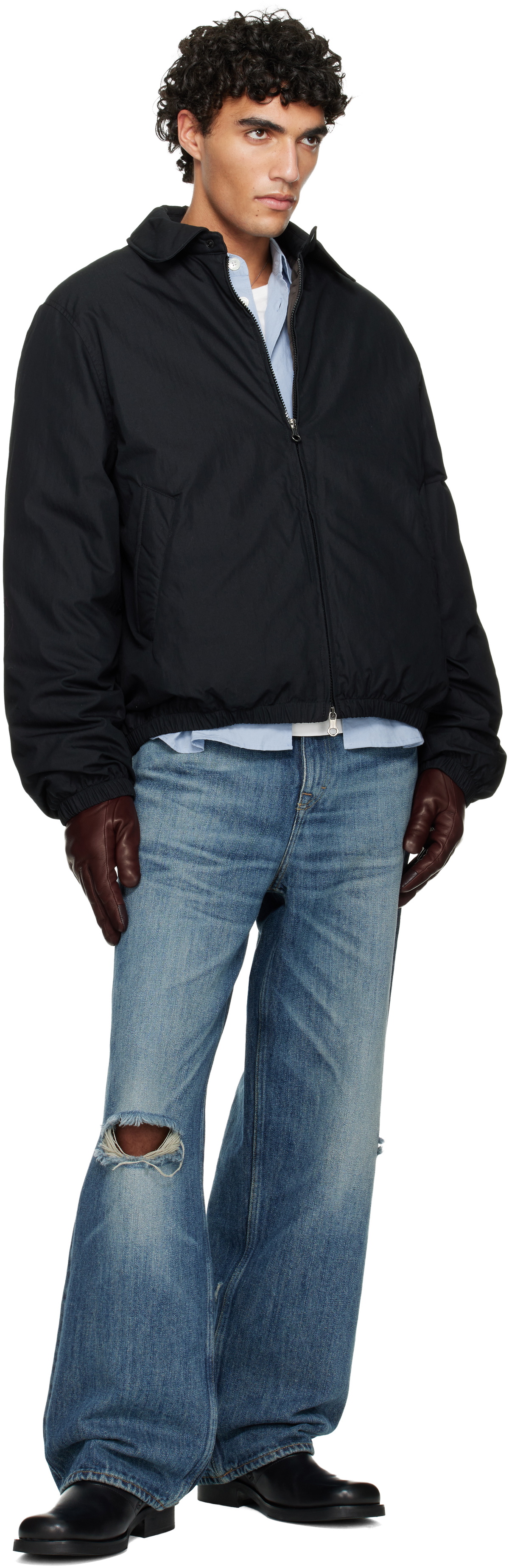 OUR LEGACY Black Avenue Puffa Down Jacket Our Legacy