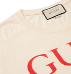 Gucci - Logo-Print Cotton-Jersey T-Shirt - Men - White