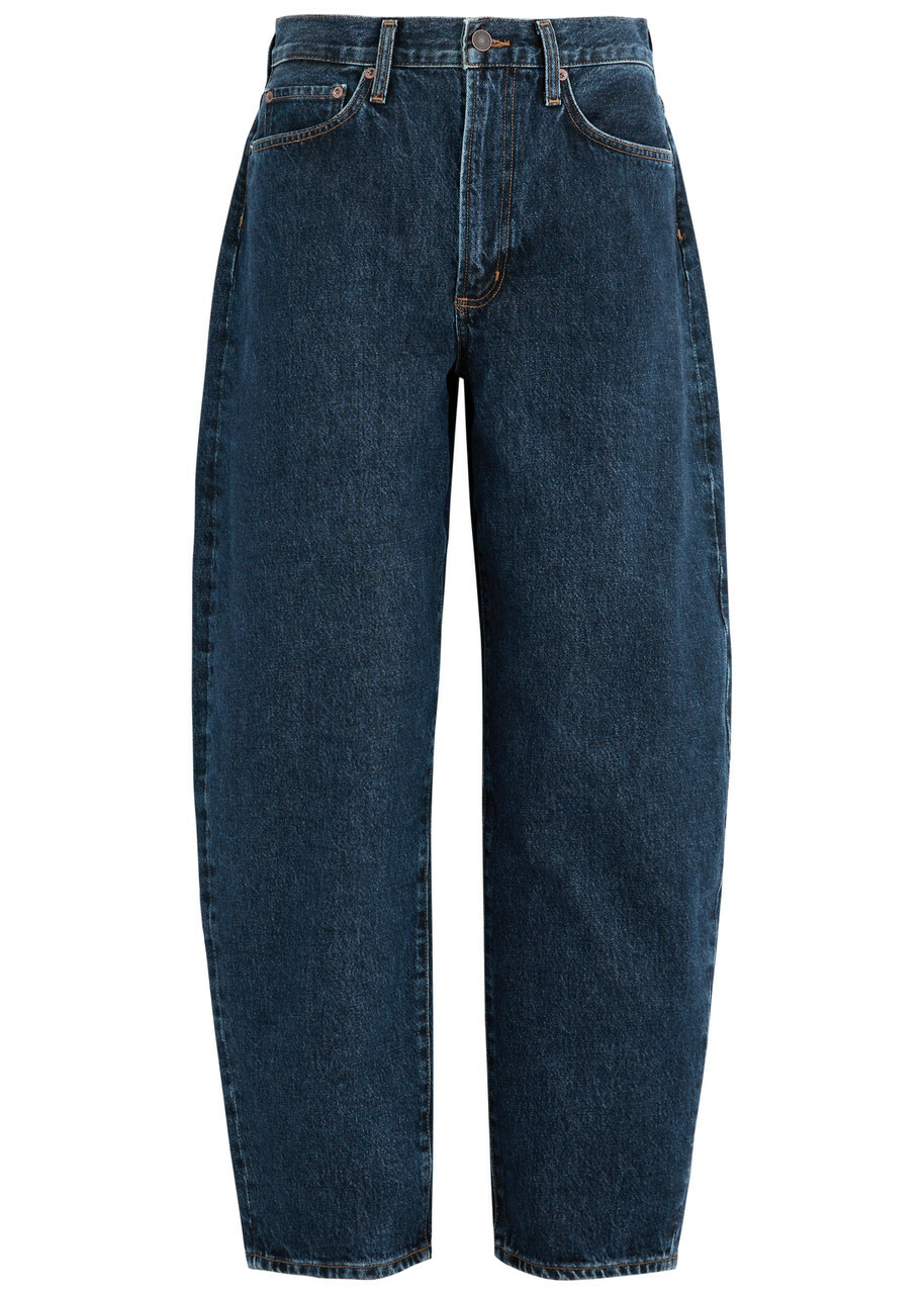 Agolde Balloon Barrel-cut Jeans Dark Blue AGOLDE