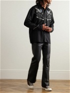Nudie Jeans - Gonzo Embroidered Lyocell Western Shirt - Black