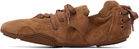 Acne Studios Brown Lace-Up Suede Sneakers
