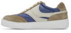 Dries Van Noten Blue & Grey Lace-Up Sneakers