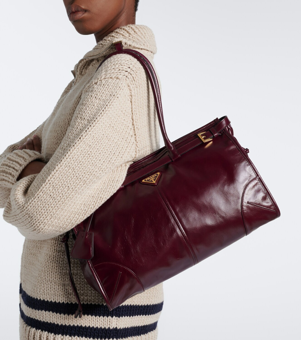Prada Prada Bonnie Large leather shoulder bag