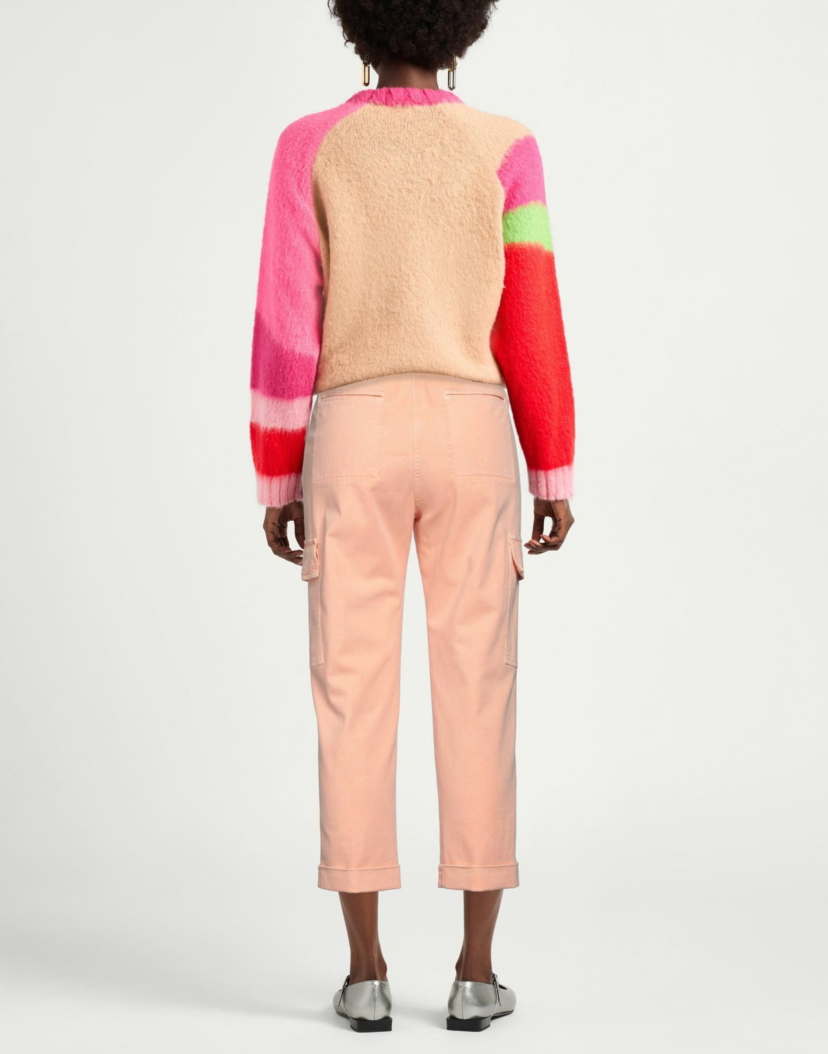 Peserico Womens Jeans in Salmon pink