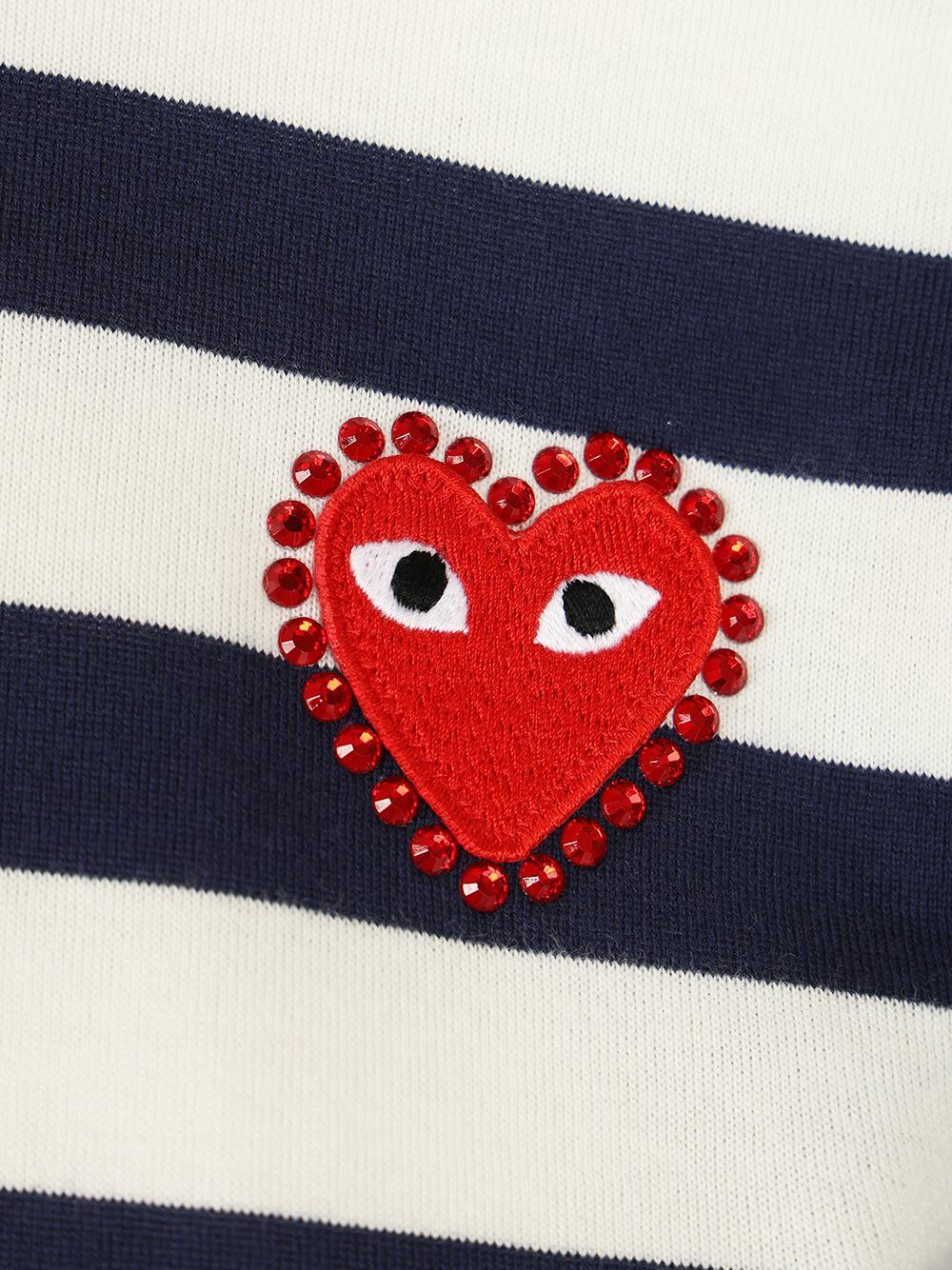 Comme des Garçons Play Striped Cotton Sweater