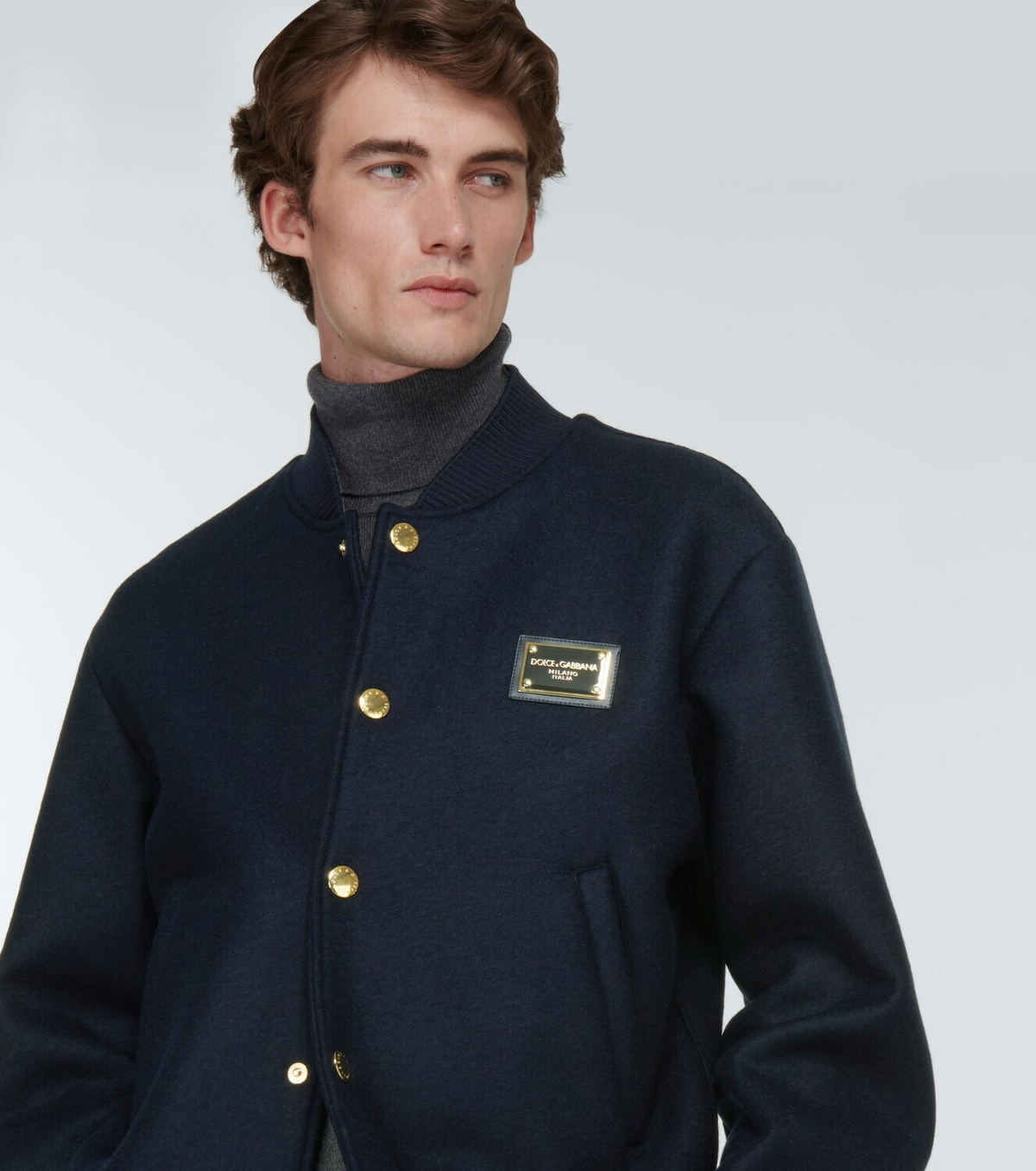 Dolce&Gabbana - Knit varsity jacket Dolce & Gabbana