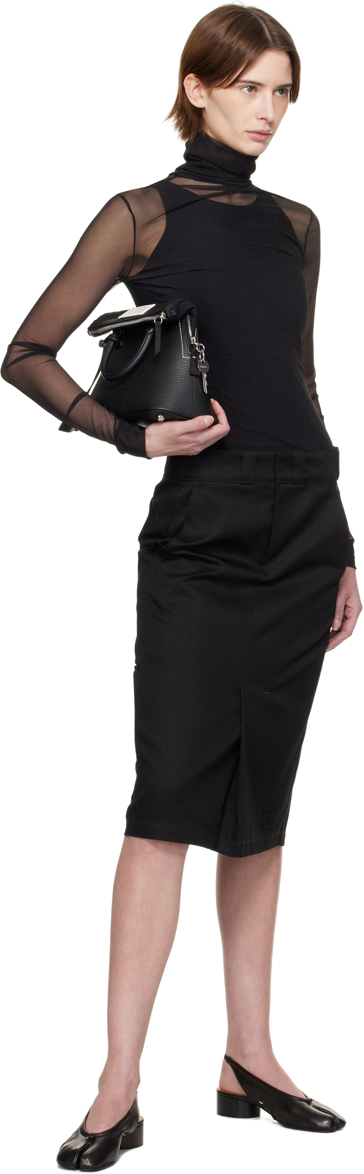 Maison Margiela Black High-Neck Bodysuit