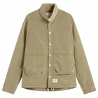 Ranra Men's Epitome Shiny Nylon Overshirt in Green