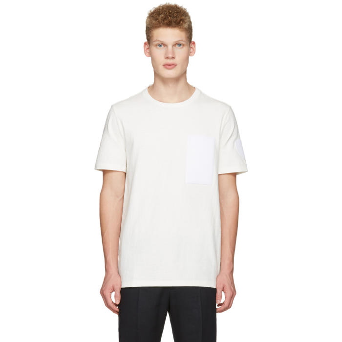 Photo: Maison Margiela Off-White Velcro Patch T-Shirt