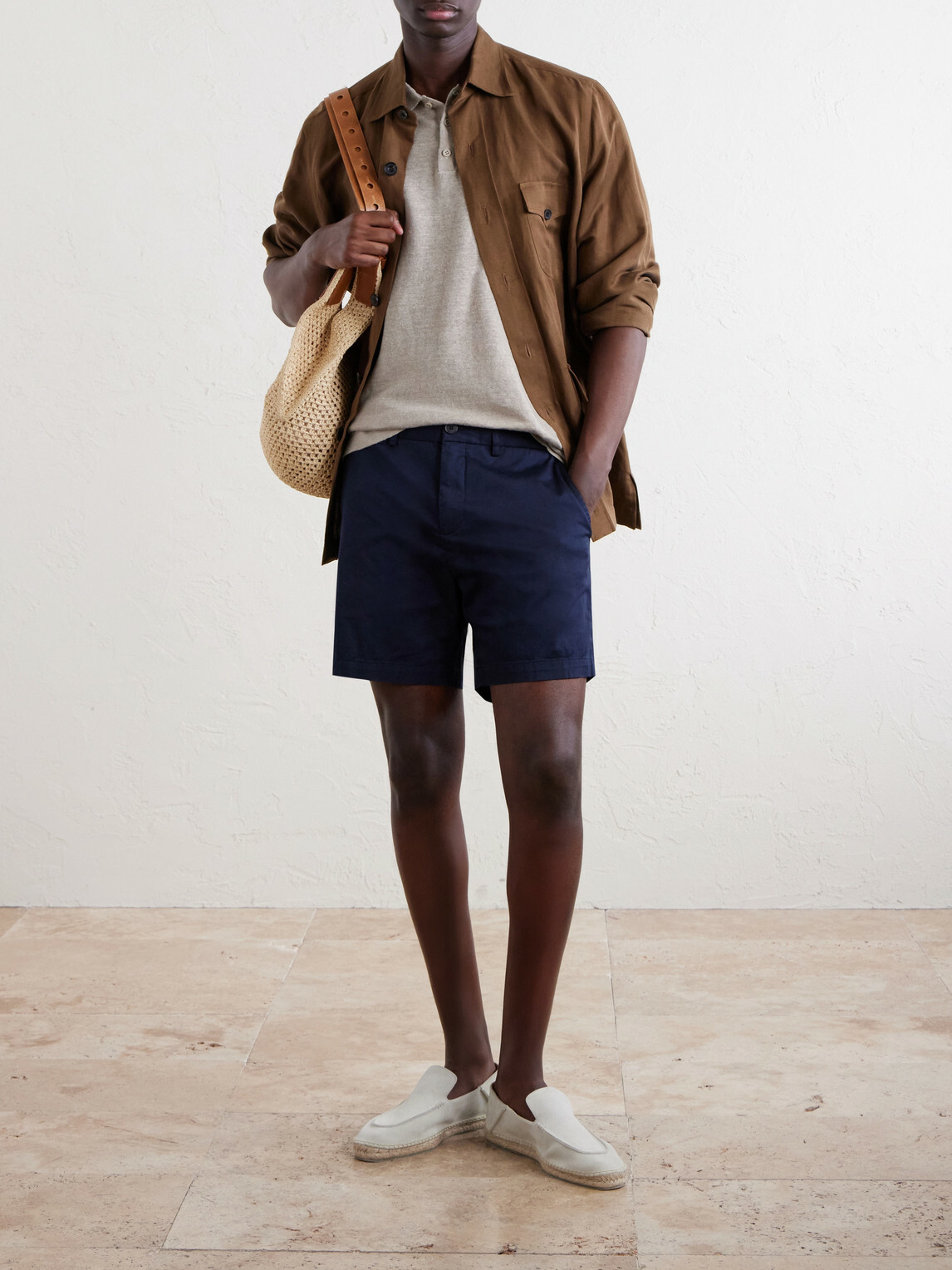 Onia - Linen Polo Shirt - Neutrals