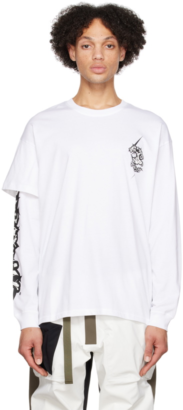 Photo: ACRONYM® White Layered Long Sleeve T-Shirt