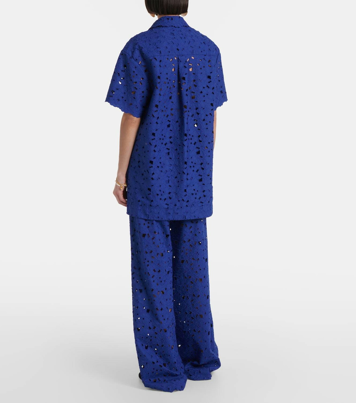 Rebecca Vallance Zaffre broderie anglaise cotton shirt