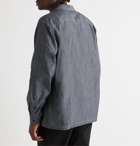nanamica - Wind Camp-Collar Lyocell and Cotton-Blend Shirt - Blue