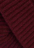 Lisa Yang Martigny Ribbed Cashmere Beanie - Burgundy - One Size