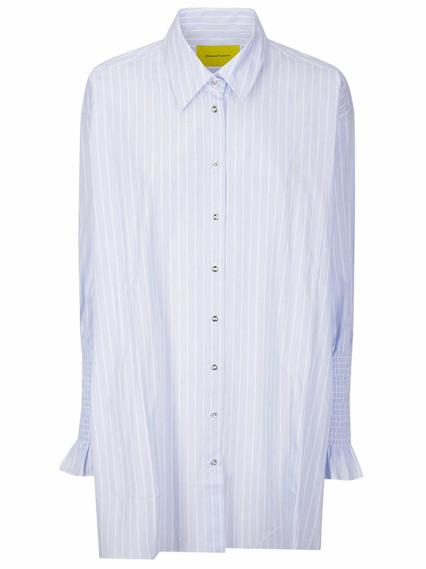 Photo: Marques'Almeida Stripe Xxl Shirt With Smock Cuffs