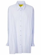 Marques'Almeida Stripe Xxl Shirt With Smock Cuffs