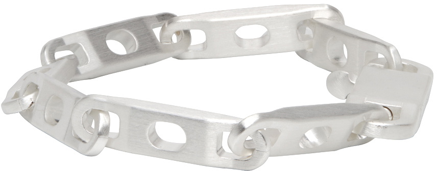 Rick Owens Silver Signature Chain Bracelet Rick Owens