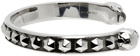 Alexander McQueen Silver Skull Studs Cuff Bracelet