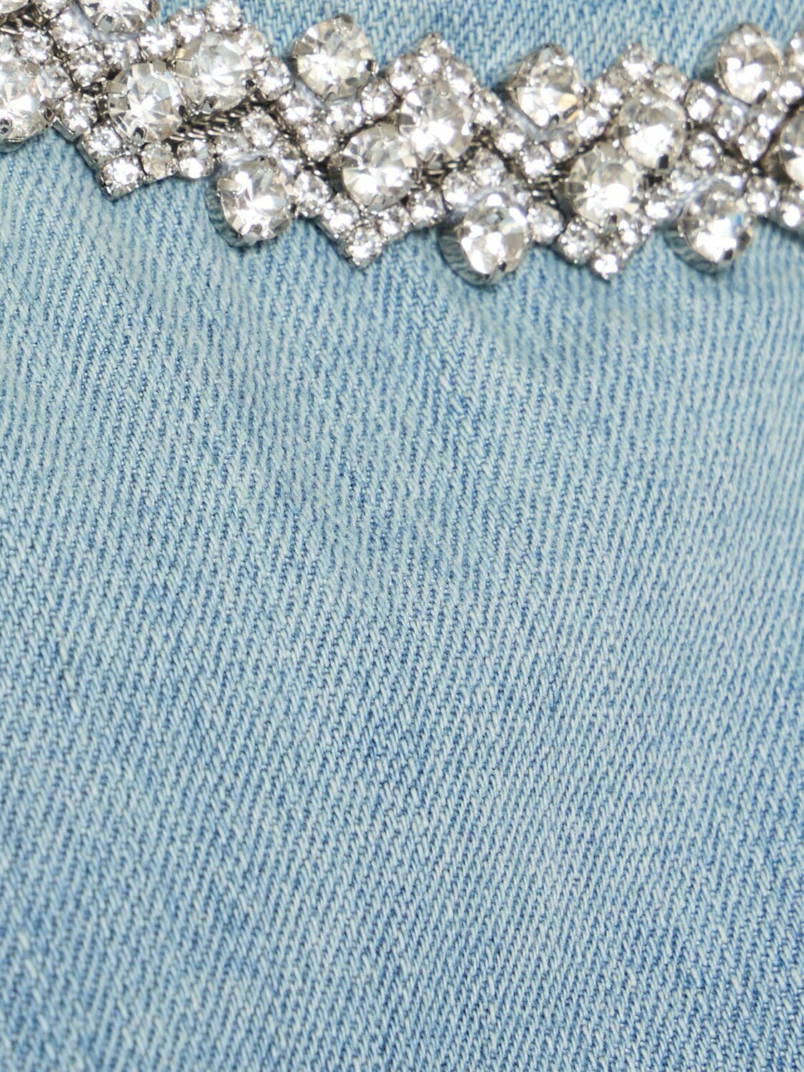 【Zimmermann】CRUSH EMBELLISHED DENIM DRESS デニム ミニ Crush Embellished Denim Dress Blue Moon Online | Zimmermann