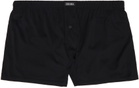 ZEGNA Black Button-Fly Boxers
