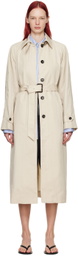 Teurn Studios Beige Belted Trench Coat