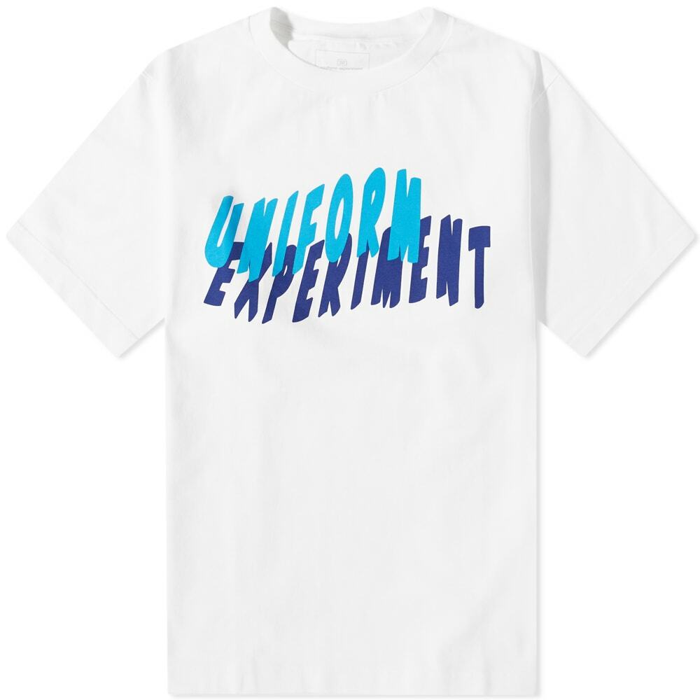 Uniform Experiment Men's Shadow Graphic T-Shirt in White Uniform Experiment