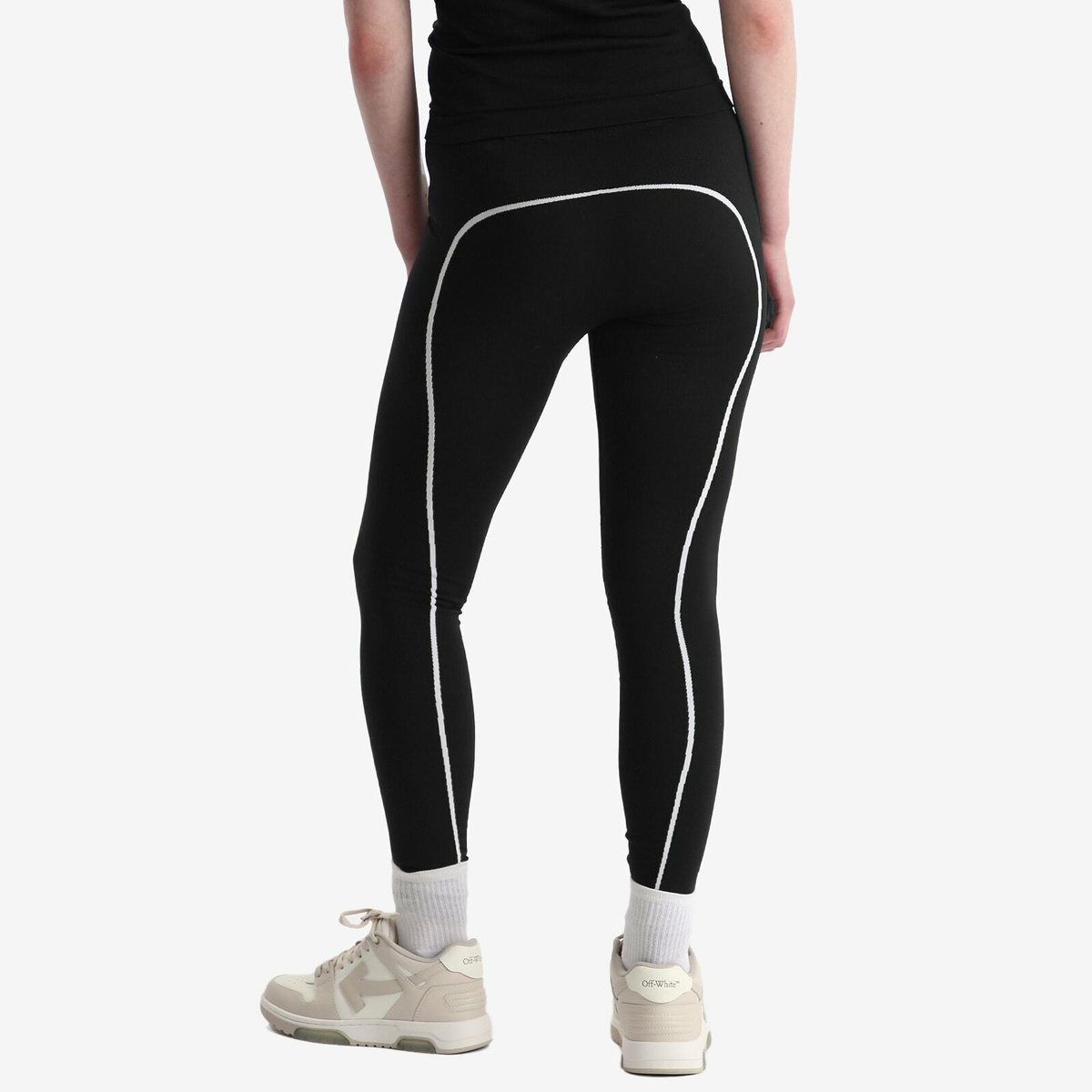 Off-White Women's Stamp Seamless Leggings in Black White