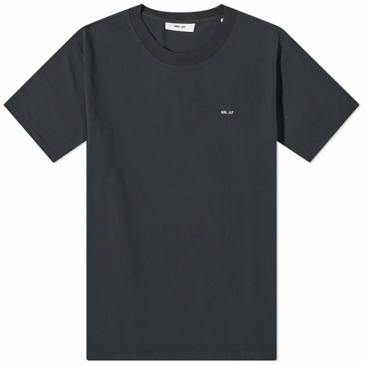 Photo: NN07 Men's Adam Logo T-Shirt in Black