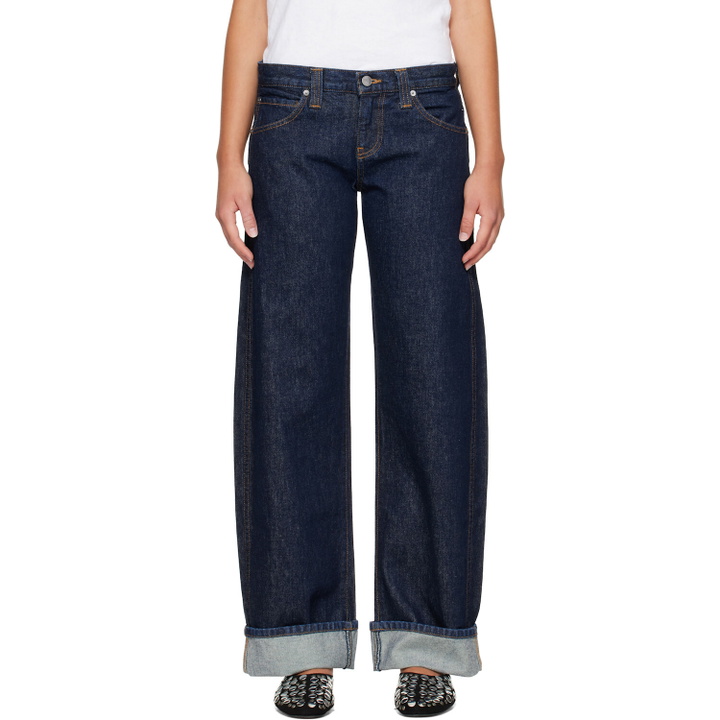 Photo: KHAITE Indigo Karo Jeans