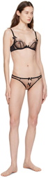 Agent Provocateur Black Lorna Ouvert Briefs