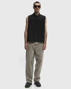 AMI Paris CLASSIC SLEEVELESS SHIRT Black Mens Shortsleefe