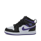 Air Jordan 1 Mid BP Sneakers in Black/Dark Iris