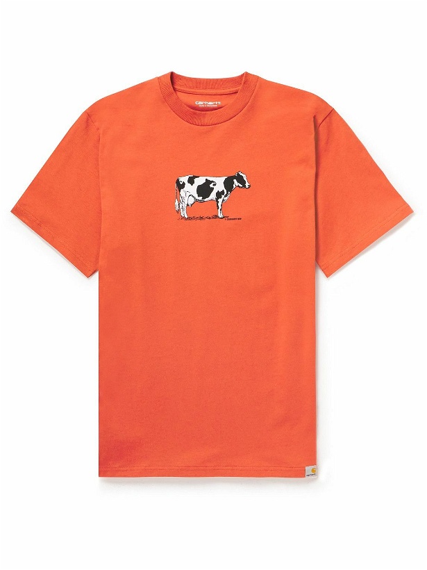 Photo: Carhartt WIP - Ranch Cotton-Jersey T-Shirt - Orange