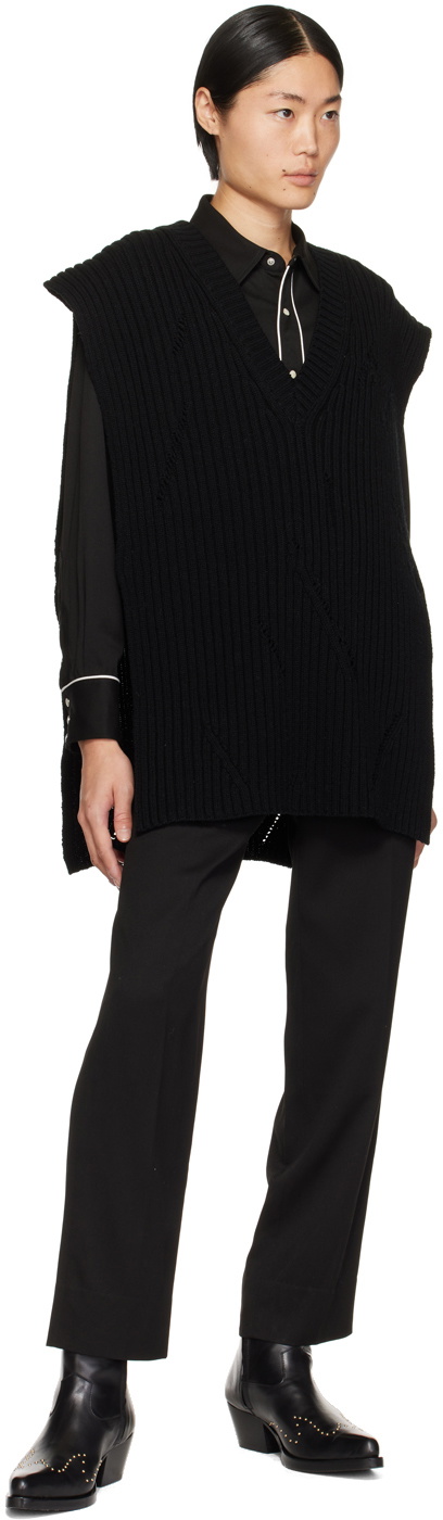 The Letters Black Tabard Vest
