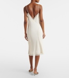 Róhe Lace-trimmed slip dress