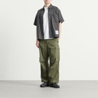Neighborhood Men's BW Check Short Sleeve Shirt in Black
