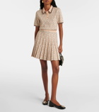 Tory Burch Monogram pleated miniskirt