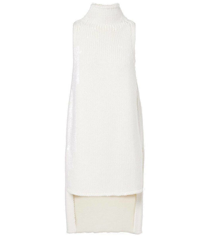 Photo: Alaïa Caped wool turtleneck top